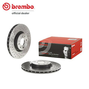 brembo ブレンボ ブレーキローター フロント用 アバルト500 312141 312142 H23.6～ エッセエッセ ドリルドディスク