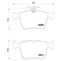 brembo ブレンボ エクストラブレーキパッド リア用 フォルクスワーゲン ゴルフRヴァリアント AUCJXF H27.5～ 2.0L_画像3