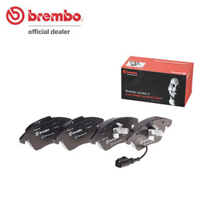 brembo ブレンボ ブラックブレーキパッド フロント用 フォルクスワーゲン ゴルフトゥーラン 1TAXW 1TBLX H16～H19.2 GLI 2.0L