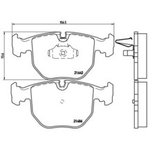 brembo ブレンボ ブラックブレーキパッド 1台分セット アルピナ B10 (E39) AF3 BF3 HF4 JF4 AF4 BF4 H9～H12.4 V8_画像3