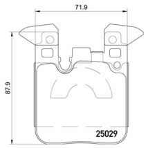 brembo エクストラパッド リア BMW 3シリーズ (F30) 3D20 8C20 H24.9～ 320d セダン Mパフォーマンスブレーキ [Fr:370mm Rr:345mmディスク]_画像3