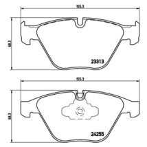 brembo ブレンボ エクストラブレーキパッド 1台分セット BMW 3シリーズ (E90) VF25 H19.9～ 325Xi セダン_画像3