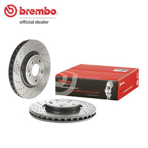 brembo ブレーキローター フロント用 メルセデスベンツ GLAクラス (X156) 156946 H26.5～ GLA250 4マチック スポーツ ドリルドディスク車