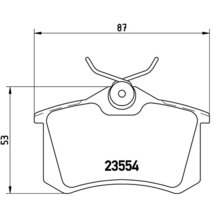 brembo ブレンボ ブラックブレーキパッド リア用 プジョー 208 A9C5F03 H25.7～H27.10 ターボ GTi 1.6L 200ps_画像3