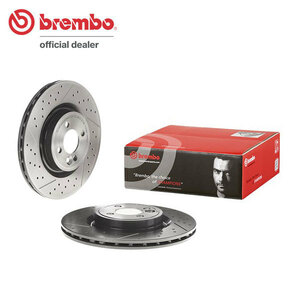 brembo ブレーキローター フロント ミニ(R57) MS16 H21.4～H22.4 クーパーS コンバーチブル JCWスポーツブレーキ(4POT)(ドリルド&スリット)