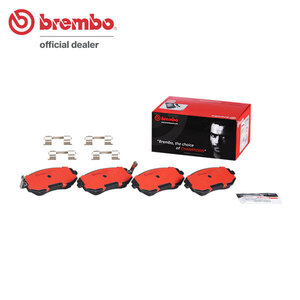 brembo セラミックブレーキパッド フロント レガシィB4 BM9 H21.5～H22.4 NA 2.5i/2.5i Lパッケージ(リミテッド含む)/2.5i Sパッケージ A型