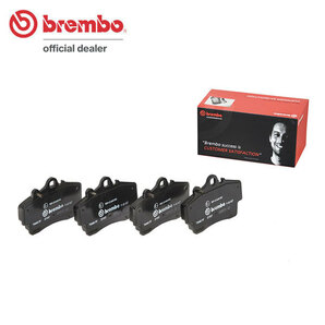 brembo ブレンボ ブラックブレーキパッド フロント用 ポルシェ ボクスター (986) 986K 98665 98623 H8.10～H16.11 2.5L/2.7Lの画像1