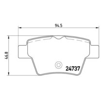 brembo ブレンボ ブラックブレーキパッド リア用 プジョー 207 A75FX A75F04 H19.3～H24.11 ターボ GT 1.6L BOSCH_画像3