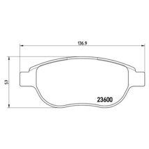 brembo ブレンボ エクストラブレーキパッド フロント用 プジョー 207 A75FX A75F04 H19.3～H24.11 ターボ GT 1.6L_画像3