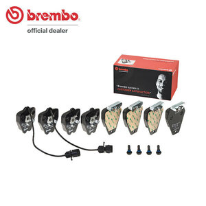 brembo ブレンボ ブラックブレーキパッド フロント用 アウディ A8 (D2) 4DABZ 4DAQF 4DAUW H7～H10.10 4.2 クワトロ ～4D_X_005001