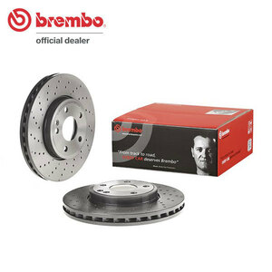 brembo ブレーキローター フロント用 メルセデスベンツ GLAクラス (X156) 156942 H26.5～ GLA180 スポーツ フロントドリルドディスク車