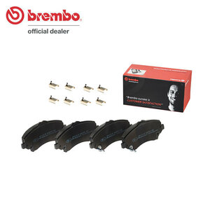 brembo ブラックブレーキパッド フロント用 ジープ ラングラー JK38S JK38L JK36S JK36L H19.3～ 3.6L/3.8L フロントディスク332×28