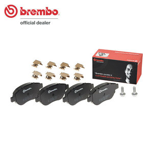 brembo ブレンボ ブラックブレーキパッド フロント用 プジョー 207 A75FX A75F04 H19.3～H24.11 ターボ GT 1.6L