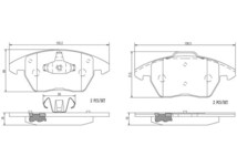 brembo ブレンボ セラミックブレーキパッド フロント用 プジョー 208 A9C5F02 H24.11～H27.10 ターボ XY/GT 1.6L_画像2