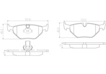 brembo ブレンボ セラミックブレーキパッド 1台分セット アルピナ B10 (E39) FE45 YE47 ZE47 H12.4～H14 3.3L_画像3