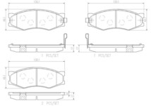 brembo ブレンボ セラミックブレーキパッド 1台分セット シルビア US12 S58.8～S63.8 ターボ_画像3