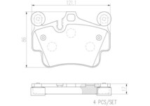 brembo ブレンボ セラミックブレーキパッド フロント用 ポルシェ ケイマン (987) 987MA121 H20.11～H21.7 S 3.4L_画像2