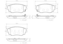 brembo ブレンボ セラミックブレーキパッド フロント用 アテンザスポーツワゴン GY3W H14.5～H20.1 FF 23C/23S/23EX_画像2