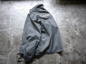 最新作 NY購入/XL/GRAY/'CAMPIONE' Coach Jacket Long drawcord ''Shield Label''/コーチジャケット