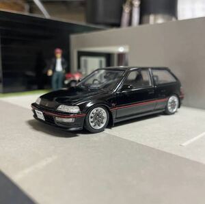 素人改造　MARK 43　1/43　ホンダ　シビック　EF9　SiRⅡ　黒