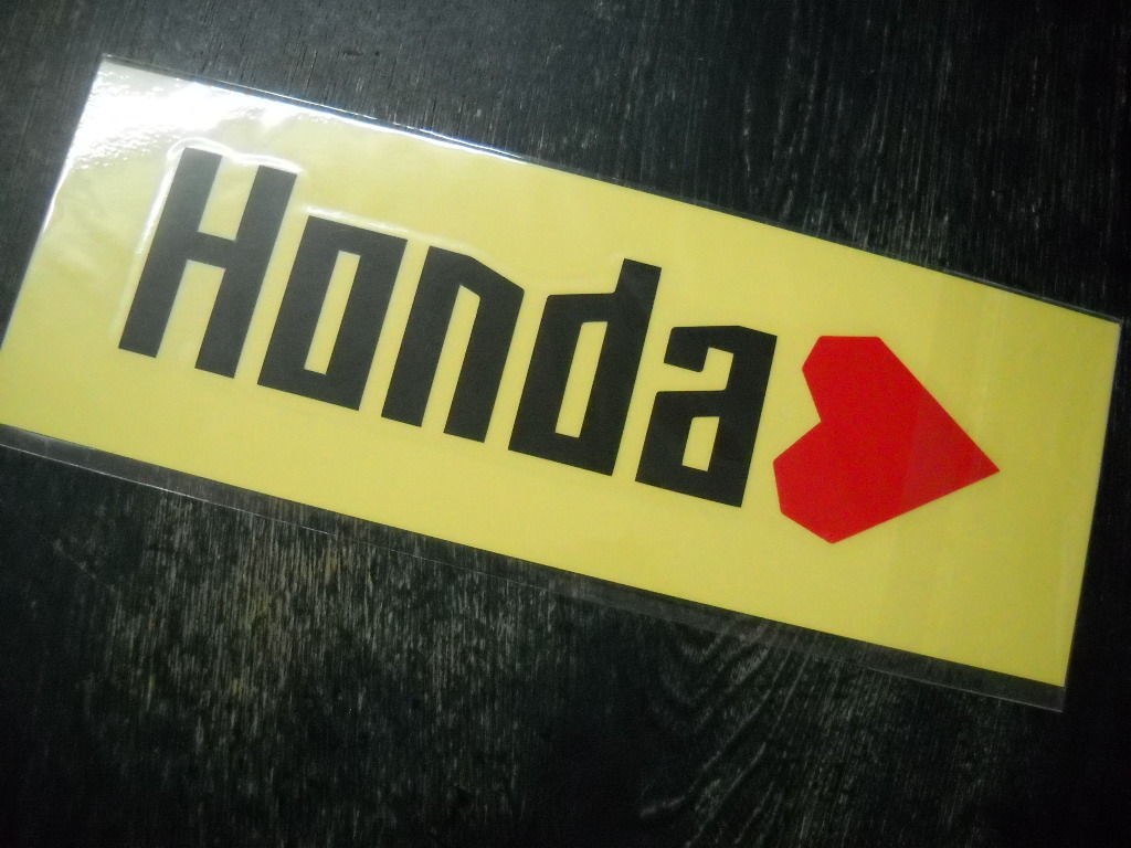 ヤフオク! - ☆ホンダ HONDA ハート エクステリアステッカー 黒