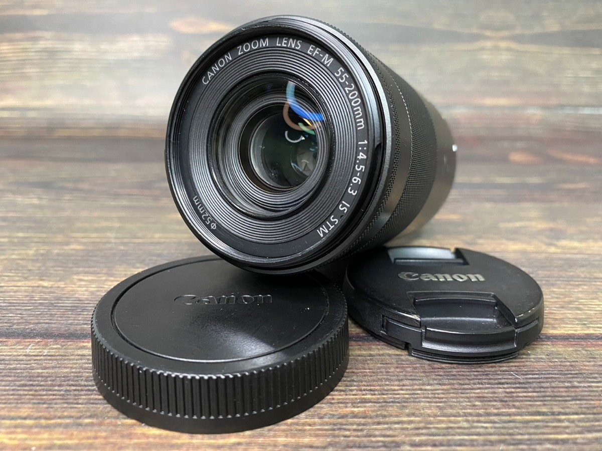 予約販売 新品級キャノンCANON EF-M STM#220063 IS 55-200mm レンズ