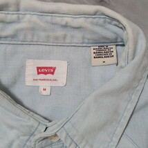 Levi's　デニムシャツ 　Mサイズ　クロスパッチカスタム_画像9