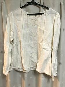 良品【Samansa Mos2/サマンサモスモス】長袖トップス/Ｍ★アイボリー★レディース★カットソー★USED