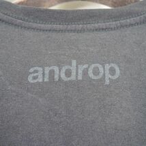 アンドロップ androp タイトル プリント 半袖Tシャツ(S)ブラック_画像5