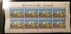 ニュージーランド 鳥 (1種(8枚)ミニシート) MNH