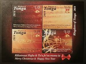 トンガ クリスマス (4種小型シート) MNH