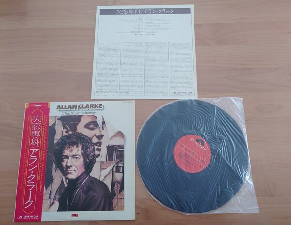 ★アラン・クラーク ALLAN CLARKE★失恋専科★帯付★LPレコード★中古品★ホリーズ ★ジャケット、帯経年汚れ★The Hollies