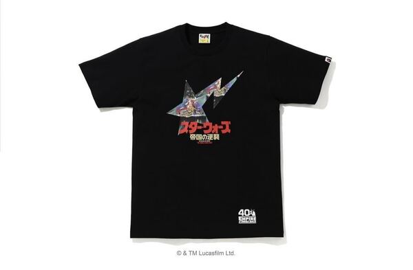 A BATHING APE STAR WARS × BAPE STAR BAPE STA TEE 黒 BLACK コラボ Tシャツ サイズ2XL スター・ウォーズ エピソード5 帝国の逆襲 XXL