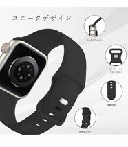 Apple Watch バンド 2枚セット38/40/41mm対応 アップルウォッチ用シリコンバンド ステンレス鋼ミラネーゼループ バンド_画像3