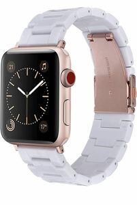 アップルウォッチバンド樹脂38/40/41mm 軽量Apple Watch バンド　おしゃれ