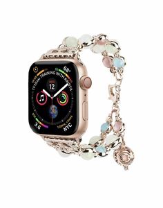 Apple Watch バンド 42mm 44mm 45mm 49mmパール 夜光機能 ファッション カジュアル ブレスレット iWatch 交換 腕時計ベルト