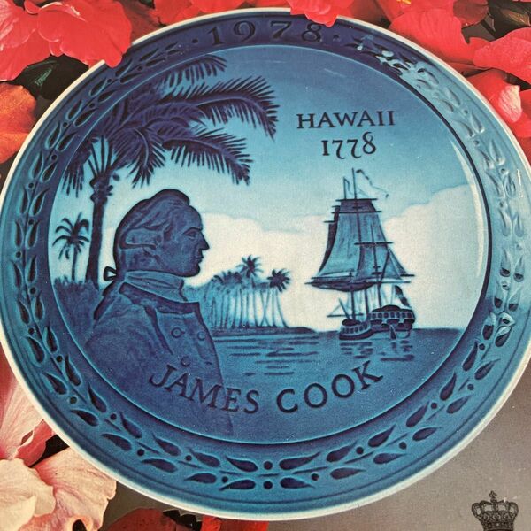 ロイヤルコペンハーゲン・２００周年シリーズ・James Cook・１９７８年・ＨＡＷＡＩＩ・１８cm・箱入り