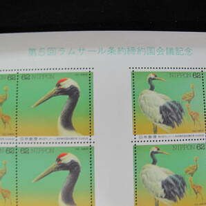  平成5年 第5回ラムサール条約締約国会議記念 62円切手 記念切手シート の画像2