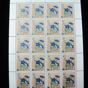  四季の花シリーズ 第3集  桔梗 41円切手 記念切手シート の画像1