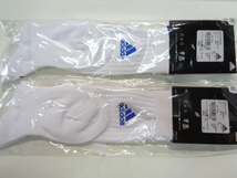 白×青 2パック 22-24cm adidas アディダス サッカーストッキング 新品_画像2