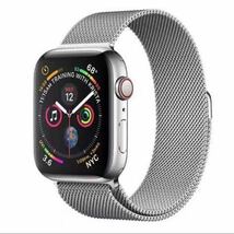 【新品】Apple Watch用 ミラネーゼバンド ストラップ シルバー アップルウォッチ シリーズ8 7 se 6 5 4(バンド幅 38 40 41mm対応) ！_画像1