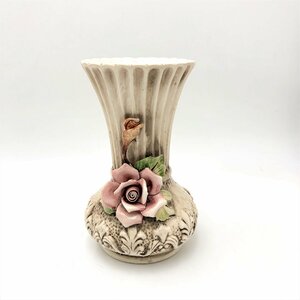  Italy made flower base kapoti monte vase flower vase rose ceramics Vintage interior collection ITALY. flower road comfort Sapporo 