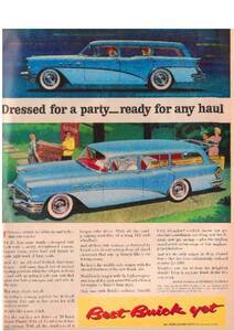 *1956 year. automobile advertisement Buick BUICK GM