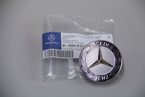 @W204 Mercedes Benz оригинальный ( темно синий ) капот эмблема C180 C200 C230 C240 C250 C300 C320 C350 C63AMG передняя решетка 