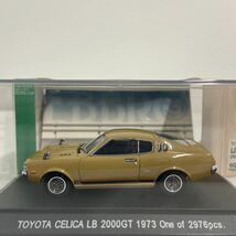 EBBRO 1/43 TOYOTA CELICA LB 2000GT 1973年 Gold エブロ トヨタ セリカ リフトバック ダルマ TA27 ゴールド 旧車 ミニカー 国産名車_画像6