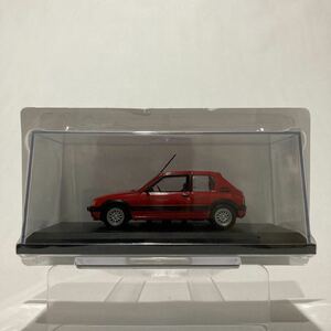 アシェット 国産名車コレクション 1/43 Peugeot 205 GTI 1985年 プジョー 205 レッド　旧車 ミニカー モデルカー