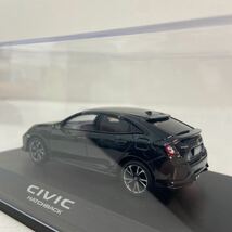 HJ 1/43 HONDA CIVIC HATCHBACK Black ホビージャパン ホンダ シビック ハッチバック ブラック ミニカー モデルカー カラーサンプル FK7_画像7