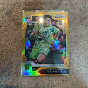 ONEL HERNANDEZ 2019-20 PANINI PRIZM PREMIER LEAGUE Orange REFRACTOR 25シリ　ルーキーカード RC Norwich City