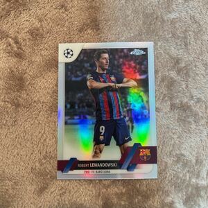 Topps Chrome Uefa club competitions UCC 2022/2023 - Robert Lewandowski - refractor FC Barcelona バルサ