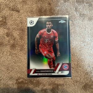 Topps Chrome Uefa club competitions UCC 2022/23 - Ryan Gravenberch - Black Refractor 01/10 10シリ激レア　Bayern Munchen バイエルン